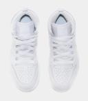 Jordan 1 Mid Younger Kids' Shoe - White