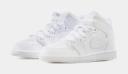 Jordan 1 Mid Younger Kids' Shoe - White