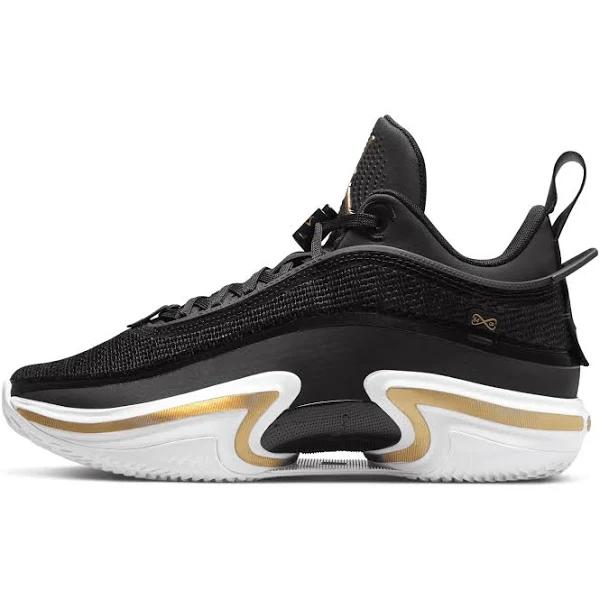 Jordan 36 Low PF Black Gold (White Sole)