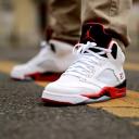 Jordan 5 Retro Fire Red Black Tongue (2013)
