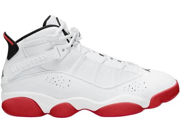 Jordan 6 Rings White University Red Black