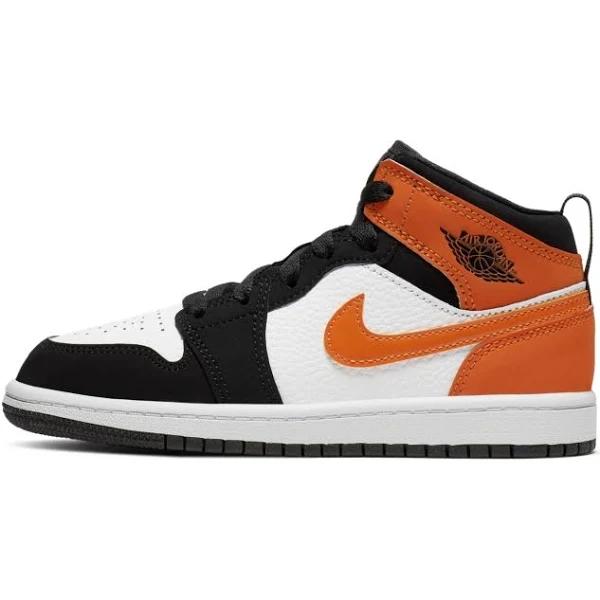 Jordan Little Kids' Air 1 Mid Basketball Shoes, Black - Size 1.5