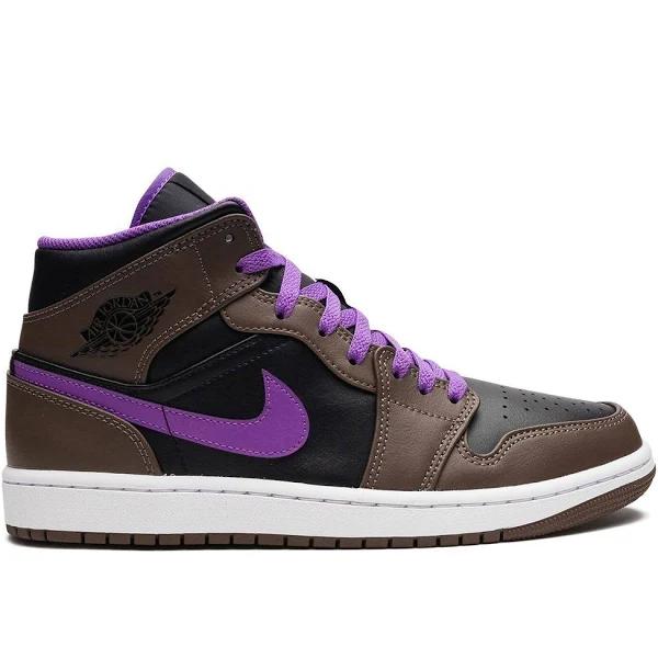 Jordan Men's White Air 1 Mid Palomino sneakers