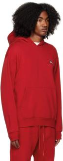 Jordan Mens Essential Fleece Pullover Hoodie Red M