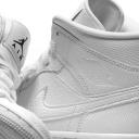 Jordan Wmns Air 1 Mid White/ White