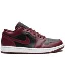 Jordan Women's Black Air 1 Low Dark Beetroot sneakers