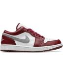 Jordan Women's Black Air 1 Low Dark Beetroot sneakers