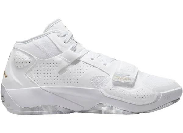 Jordan Zion 2 White Metallic Gold