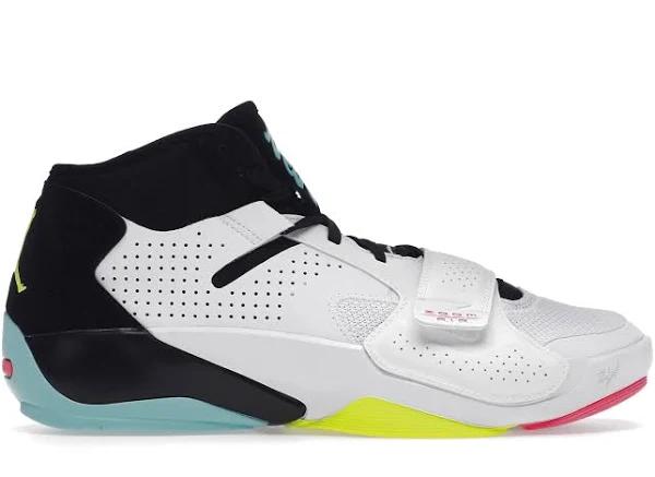 Jordan Zion 2 White Volt Dynamic Turquoise