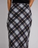 Jorge - Womens Skirts - Skylar Maxi Skirt Check - at Edge Clothing - Size:16