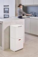 Joseph Joseph Totem Max Waste & Recycling Bin 60L Arctic White