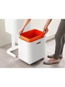 Joseph Joseph Totem Max Waste & Recycling Bin 60L Arctic White