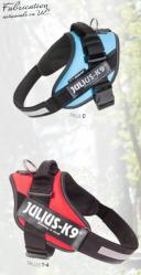 Julius-K9 16IDC-FARNE-1 IDC Powerharness, Dog Harness, Size 1, Jeans with Neon Edge