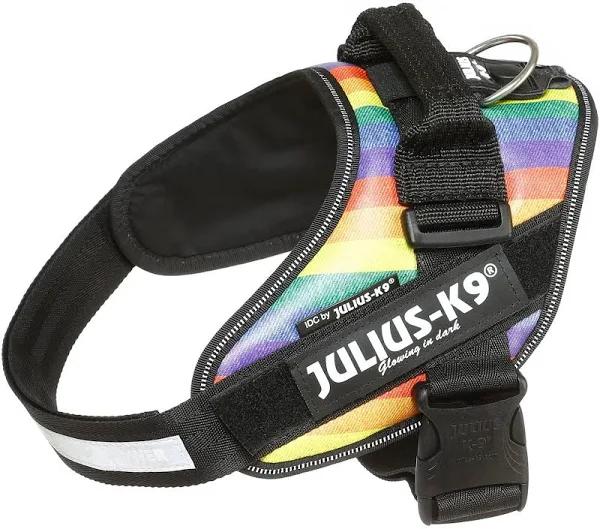Julius-K9 16IDC-JRBW-0 IDC Powerharness, Dog Harness, Size 0, Rainbow
