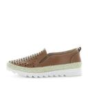 Just Bee Captivate Leather Slip On Womens Classic Loafer Comfort Shoes