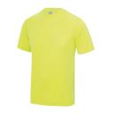 Just Cool Mens Performance Plain T-Shirt Fire Red S