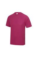 Just Cool Mens Performance Plain T-Shirt Hot Pink M