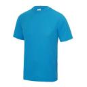 Just Cool Mens Performance Plain T-Shirt Hot Pink M