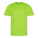 Just Cool Mens Performance Plain T-Shirt Hot Pink M