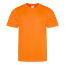 Just Cool Mens Performance Plain T-Shirt Hot Pink S