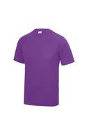 Just Cool Mens Performance Plain T-Shirt Magenta Magic XS