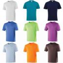 Just Cool Mens Performance Plain T-Shirt Magenta Magic XS