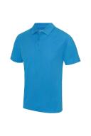 Just Cool Mens Plain Sports Polo Shirt Sapphire Blue Sport Polo