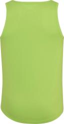 Just Cool Mens Sports Gym Plain Tank / Vest Top Electric Green L