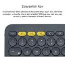 JVY Logitech K380 Portable Multi-Device Wireless Bluetooth Keyboard (Red)