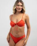 Kaiami Women's Alana Underwire Bikini Top in Red | Size 16