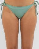 Kaiami Women's Lara Classic Tie Side Bikini Bottom in Green | Size 16