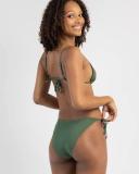 Kaiami Women's Lara Classic Tie Side Bikini Bottom in Orange | Size 06