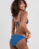 Kaiami Women's Lara Classic Tie Side Bikini Bottom in Yellow | Size 08