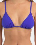 Kaiami Women's Lara Triangle Bikini Top in Blue | Size 08