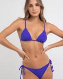 Kaiami Women's Lara Triangle Bikini Top in Blue | Size 08