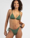 Kaiami Women's Lara Triangle Bikini Top in Blue | Size 16