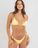 Kaiami Women's Lara Triangle Bikini Top in Orange | Size 14
