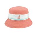 Kangol Bermuda Stripe Bucket Hat - Peach Pink - M - Unisex