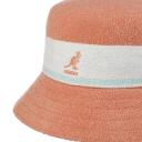 Kangol Bermuda Stripe Bucket Hat - Peach Pink - M - Unisex