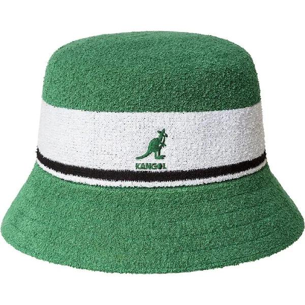 Kangol Bermuda Stripe Bucket Hat - Turf Green - S - Unisex