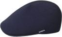 Kangol - Blue flatcap Cap - Bamboo 507 Dark Blue Flat Cap @ Hatstore