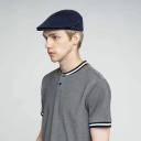 Kangol - Blue flatcap Cap - Bamboo 507 Dark Blue Flat Cap @ Hatstore
