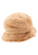 Kangol Faux Fur Bucket Hat - Tan Check - M - Unisex