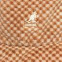 Kangol Faux Fur Bucket Hat - Tan Check - M - Unisex