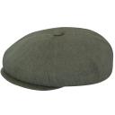 Kangol - Green flatcap Cap - Bamboo Hawker Smog Flat Cap @ Hatstore
