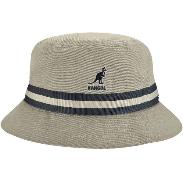 Kangol Stripe Lahinch Bucket Hat, Adult, Size: S, Grey