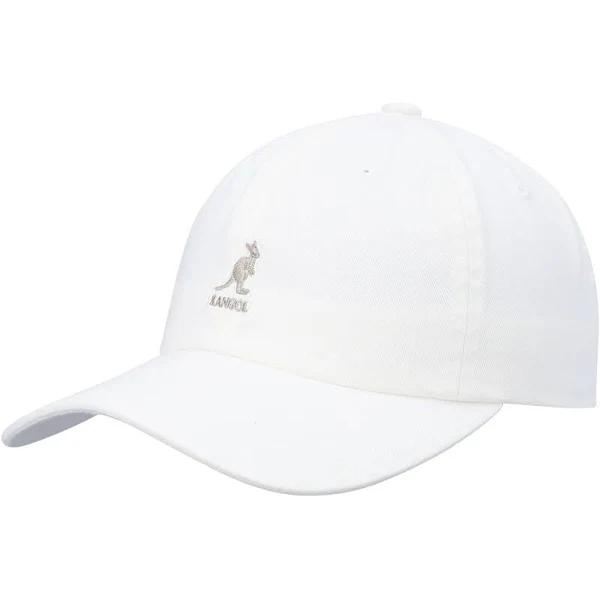 Kangol Washed Baseball Cap in White