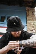Kangol Washed Bucket Hat - Black/XL