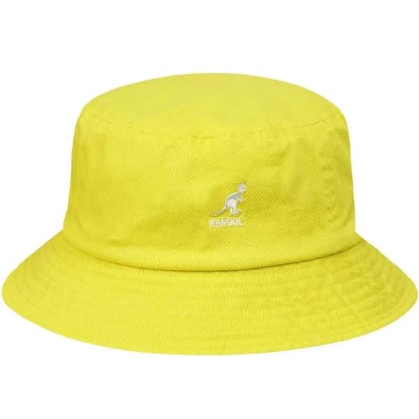 Kangol Washed Bucket Hat - Lemon Sorbet/S