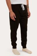 Kansas Mens Trackpants - Black/White L / Black / White